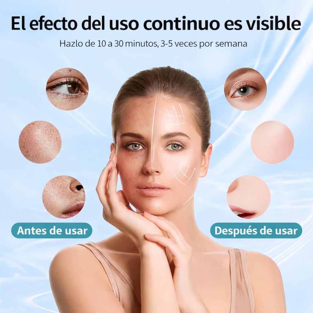 Nuestra Mascara Glow Mask LED  – Terapia facial LED profesional para piel radiante.